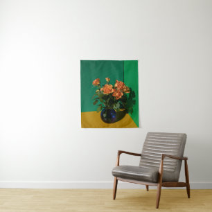 Flowers Roses in Vase Tapestry