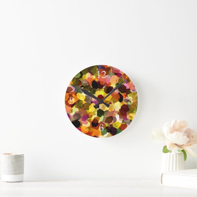 FLOWERS ROUND CLOCK (Home)