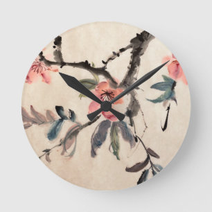 Flowers Round Clock