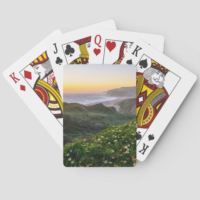 Flowers | Santa Cruz California Playing Cards (Back)