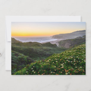 Flowers   Santa Cruz California Thank You Card