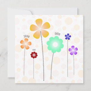 Flowers Save the Date Template