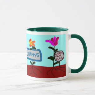 Flowers Say "We Love Worms!" Mug