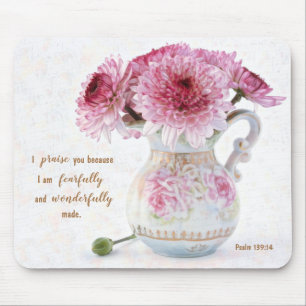 Flowers & Scripture Mouse Pad