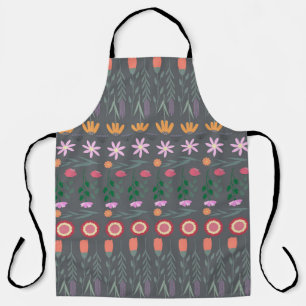 flowers seamless pattern apron