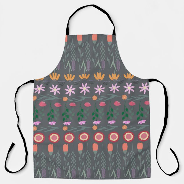 flowers seamless pattern apron (Front)