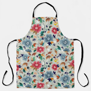 Flowers seamless pattern apron