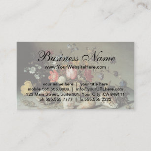 Flowers, Shells and Insects Balthasar van der Ast Business Card