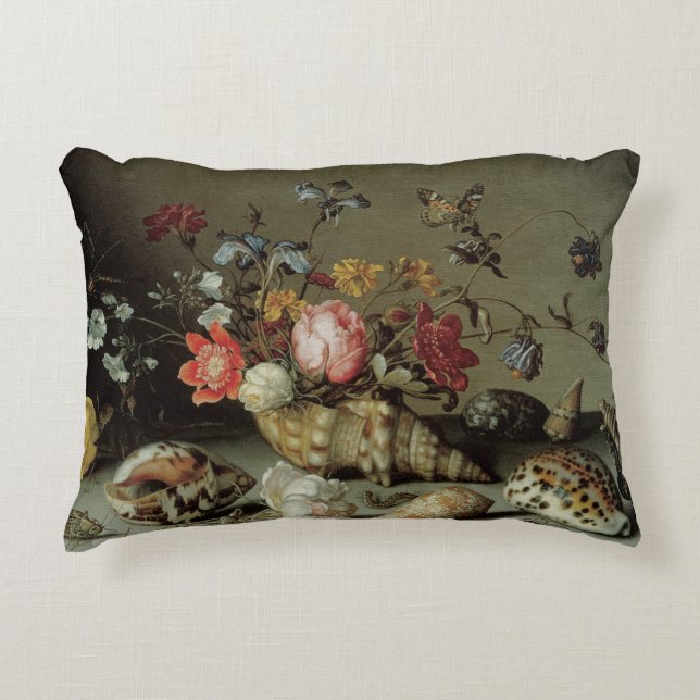Flowers, Shells and Insects Balthasar van der Ast Decorative Cushion (Front)