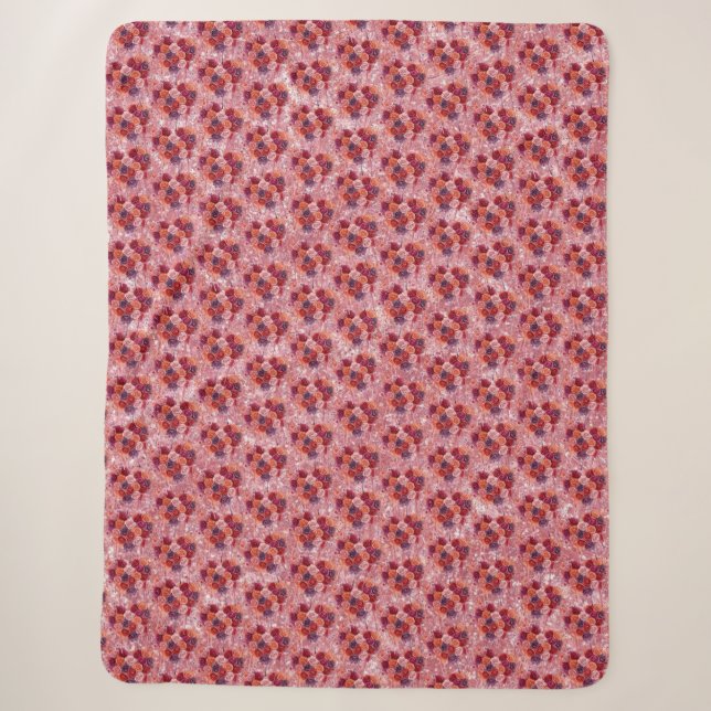 Flowers Sherpa Blanket (Front)
