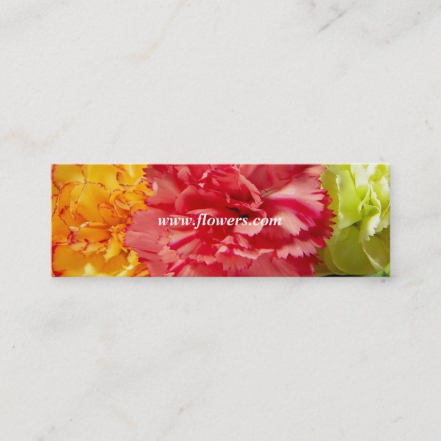 Flowers Shop Business Card Template (Front)