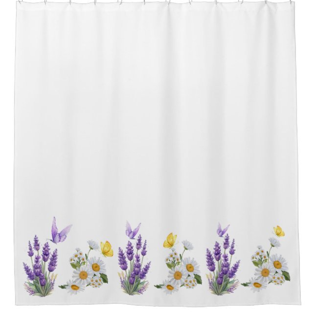 Flowers Shower Curtain (Front)
