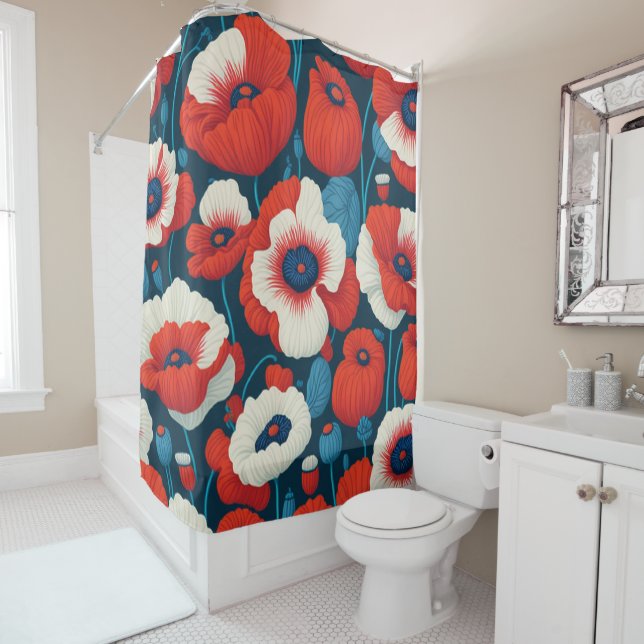flowers shower curtain (In Situ)