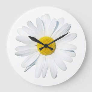 Flowers Single Daisy Large Clock