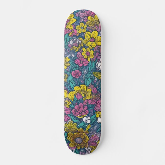 Flowers Skateboard (Front)