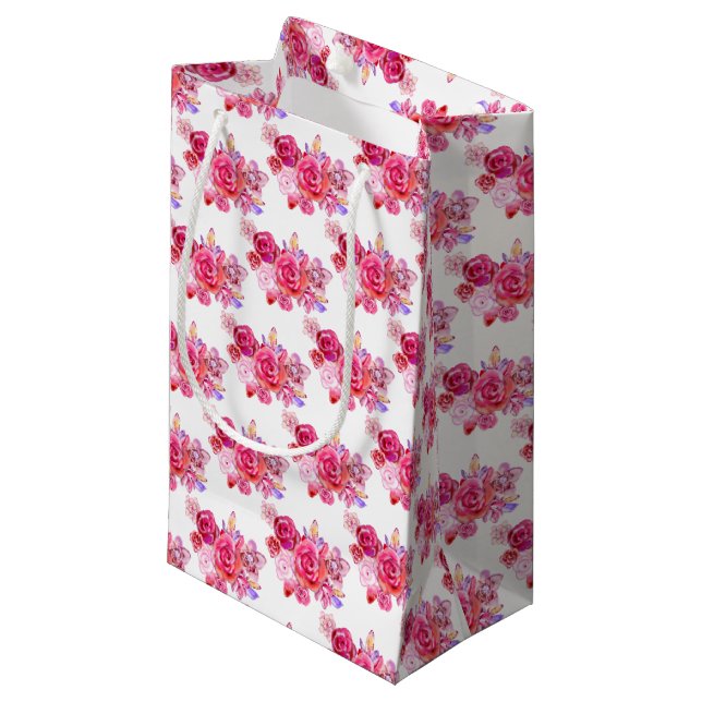 Flowers - small gift bag (Front Angled)