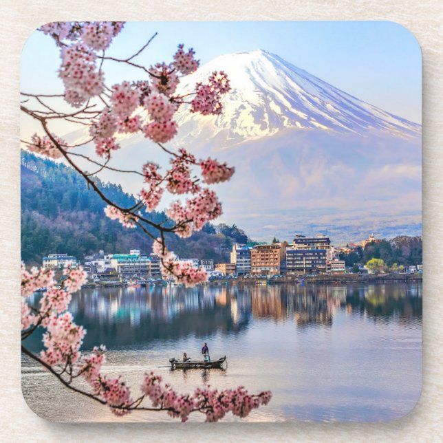 Flowers | Spring Cherry Blossoms Japan Coaster (Front)