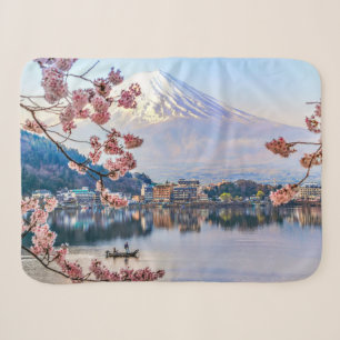 Flowers Spring Cherry Blossoms Japan Sherpa Blanket