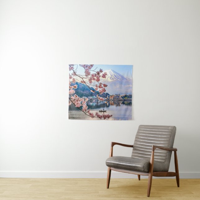 Flowers | Spring Cherry Blossoms Japan Tapestry (In Situ (Horizontal))