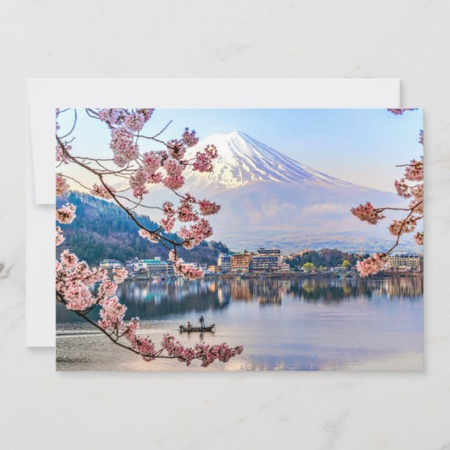 Flowers | Spring Cherry Blossoms Japan Thank You Card (Front)