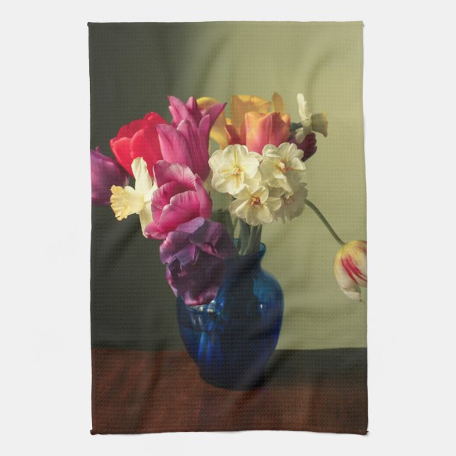 Flowers | Spring Flower Bouquet Tea Towel (Vertical)