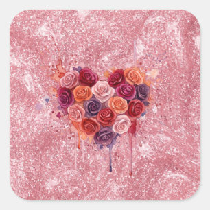 Flowers Square Sticker