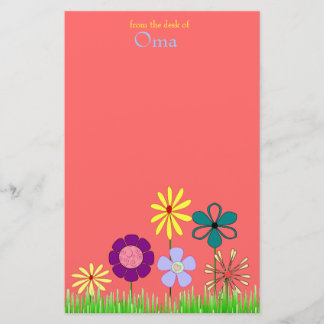 Flowers stationery