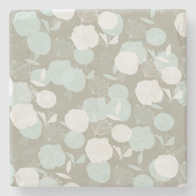 Flowers Stone Coaster (Front)