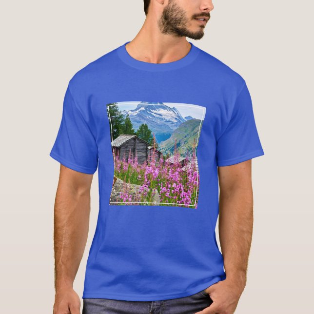 Flowers | Summer Matterhorn Switzerland T-Shirt (Front)