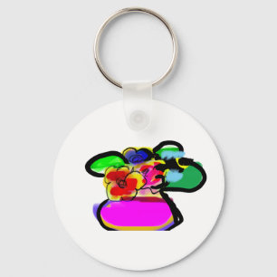 Flowers sun mother's day key ring