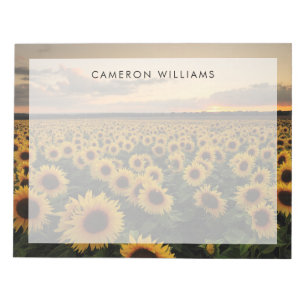 Flowers   Sunflower Field Notepad