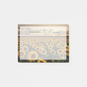 Flowers Sunflower Field Post-it Notes