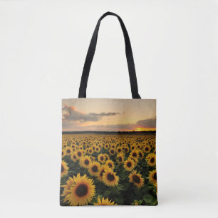 Flowers Sunflower Field Tote Bag