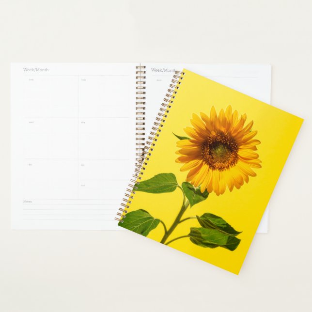 Flowers | Sunflower on Yellow Planner (Display)