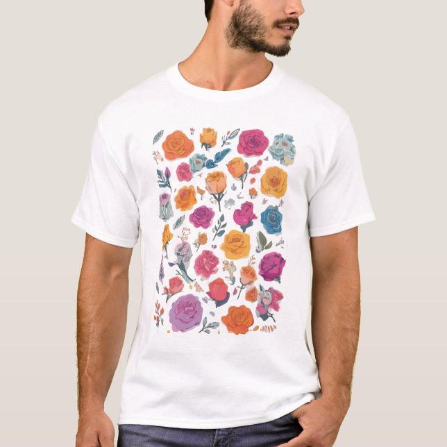  flowers T-Shirt (Front)