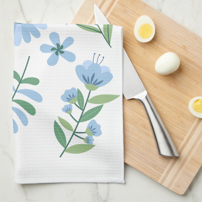 Flowers Tea Towel (Quarter Fold)