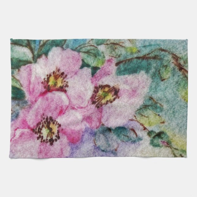 Flowers Tea Towel (Horizontal)