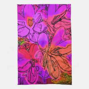 FLOWERS TEA TOWEL