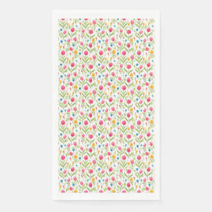 Flowers Teach Us Patience Napkin