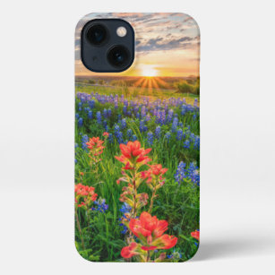 Flowers   Texas Bluebonnets & Indian Paintbrush iPhone 13 Case