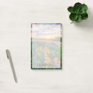 Flowers Texas Bluebonnets & Indian Paintbrush Post-it Notes