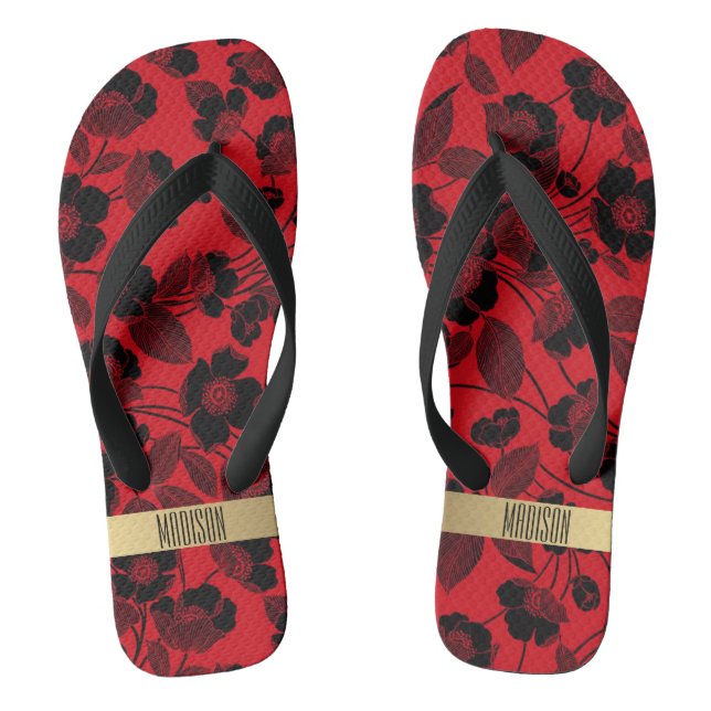 Flowers Thongs (Footbed)