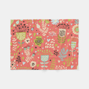 Flowers to Make You Smile Fleece Blanket