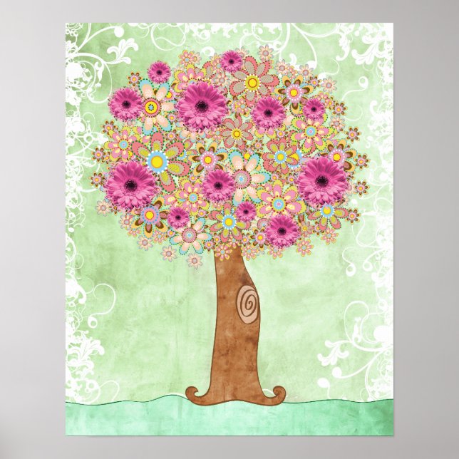 Flowers Tree and Green Floral poster - TBA (Front)
