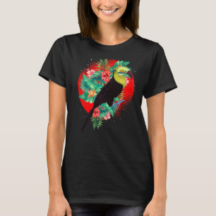 Flowers Tropical Animal Rainforest Bird Floral To T-Shirt