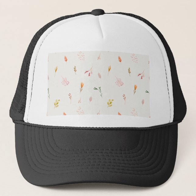 flowers trucker hat (Front)