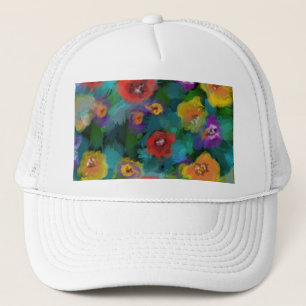 FLOWERS TRUCKER HAT