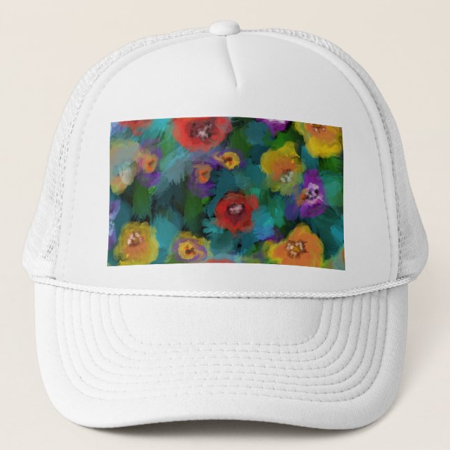 FLOWERS TRUCKER HAT (Front)