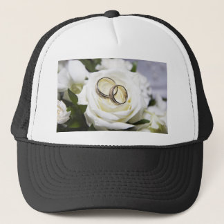 flowers trucker hat