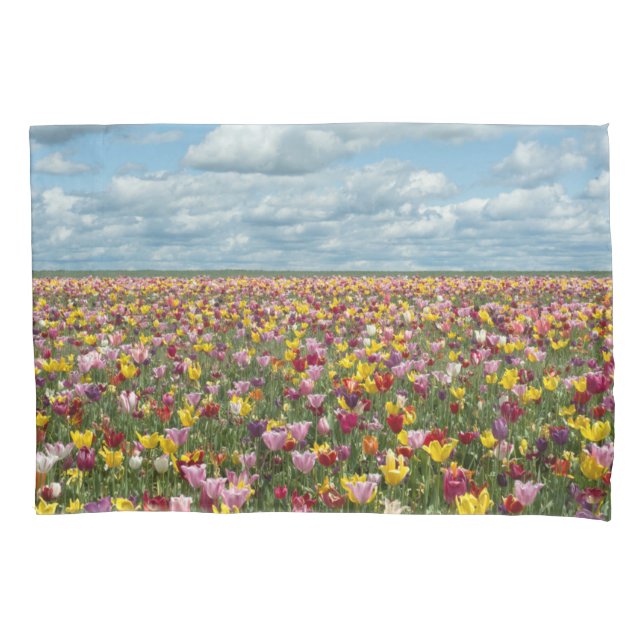 Flowers | Tulips Willamette Valley Oregon Pillowcase (Front)